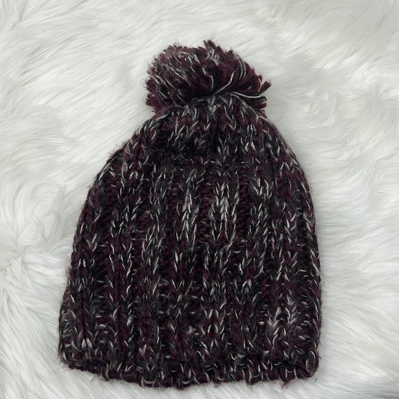 rebecca minkoff knit beanie hat with pom pom - Picture 1 of 3